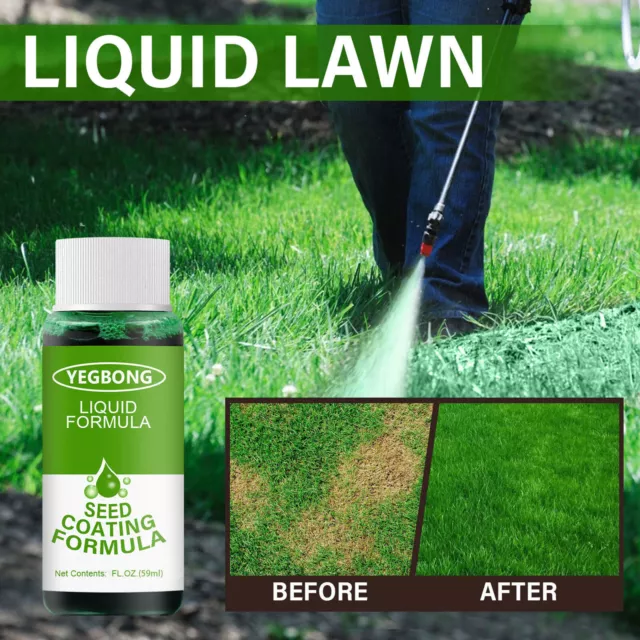 59ml Seed Spray Liquid Lawn & Garden Sprayer - Green Grass Paint for Lawn Neu