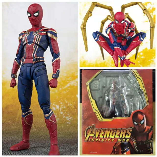 Marvel Spider Man Action Figure Toys Spiderman Avengers Infinity War Iron Model
