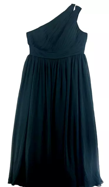 Azazie Formal Dress Women Sz 16 (A18) Green Long Fancy Bridesmaid Wedding Prom