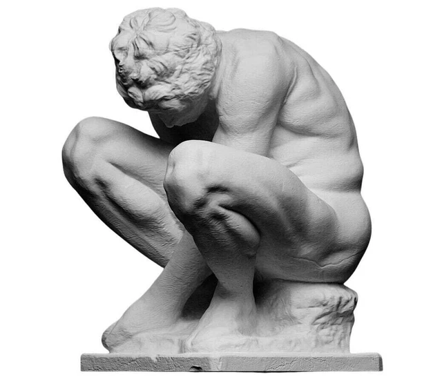 Crouching Boy de Miguel Ángel Estatua Copia exacta Escultura