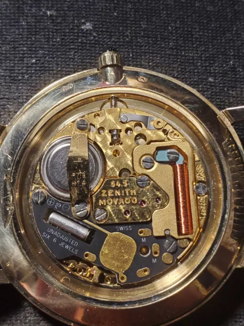 Movado Zenith Vintage Watch, 14K Solid Gold, Zenith 75 6 Jewel Movement