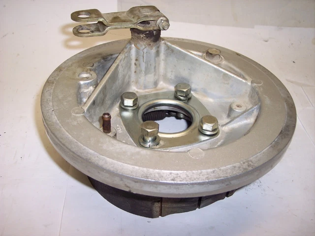 86 87 Kawasaki KLF300 Klf 300 Bayou Right Wheel Rear Brake Plate Hub Panel