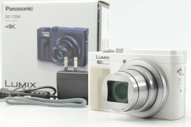 [TOP MINT in Box] Panasonic Compact Digital Camera LUMIX TZ95 White From JAPAN