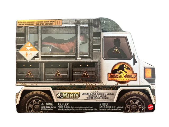 Jurassic World Dominion – Lot 5 Mini Figurines – 1 Humain + 4 Dinosaures – Échelle 2,9 Cm – Dès 3 Ans
