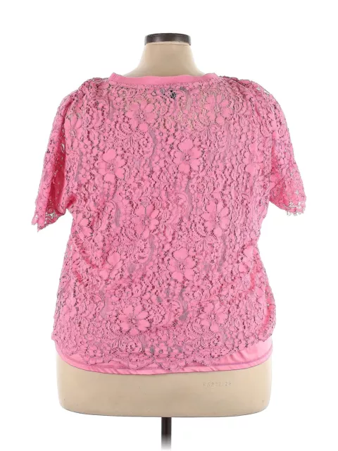 TOMMY HILFIGER WOMEN Pink Short Sleeve Top 3X Plus $23.74 - PicClick