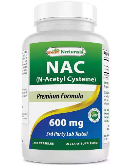 NAC 600mg 250 Capsules Best Naturals N-Acetyl Cysteine-Au