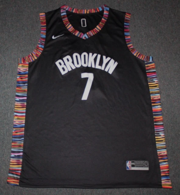NBA BASKETBALL KEVIN Durant Brooklyn Nets 7 Sewn Jersey 4XL Nike City