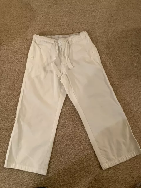 Bonpoint Boys White Trousers Age 4