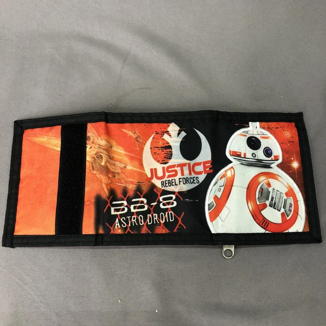 Justice Rebel Forces Bb-8 Astro Droid Tri-Fold Wallet Star Wars Lucasfilm