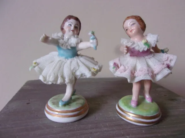 🌸 Porcelaine de Saxe 🌸LOT 2 figurine danseuse ballerine OPERA