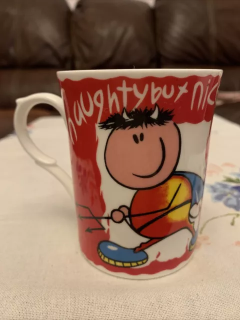 Vintage 1998 Staffordshire Tableware Naughty But Nice Fine Bone China Mug