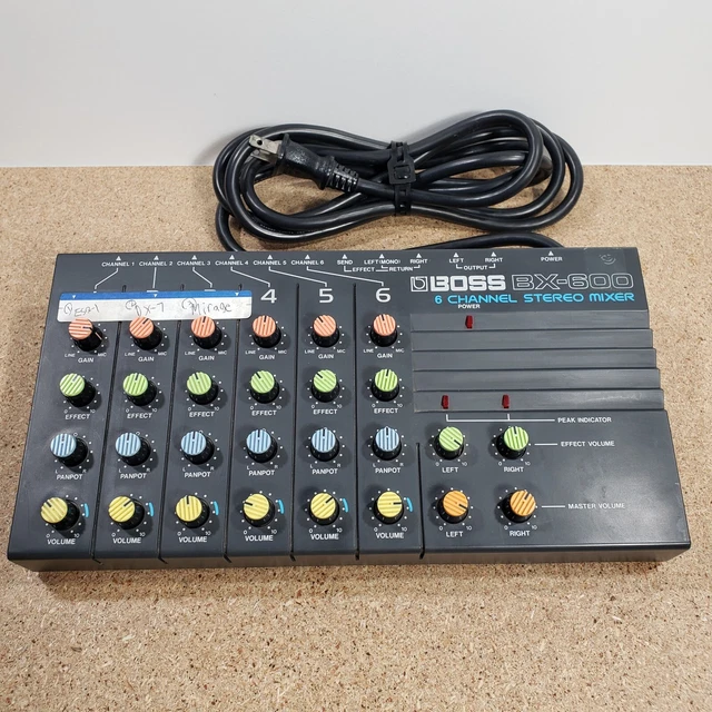 Vintage Boss BX-600 6 channel stereo mixer - READ