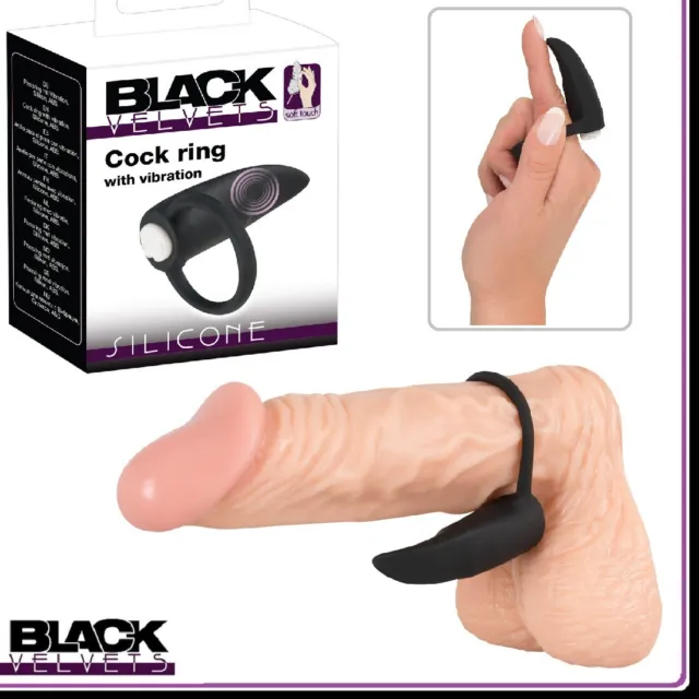 Sexy Toys Cock x Ring Vibration Silicone Black Velvets Stimolatore Vibrante hot