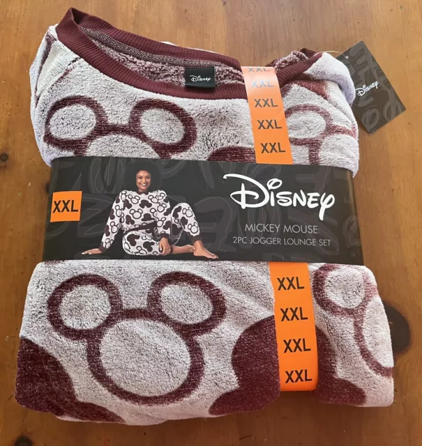 NWT Disney Mickey Mouse 2pc Jogger Lounge Set  XXL Pajamas Sz 2XL