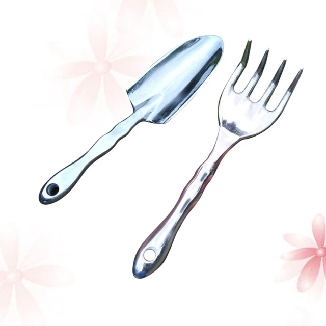 2pcs Assorted Gartengeräte Metall Topf Pflanzung Kelle Innen Boden Scoop