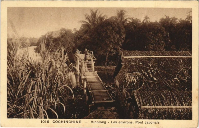 CPA AK VIETNAM Cochinchine - Vinhlong - les environs pont japonais (146953)