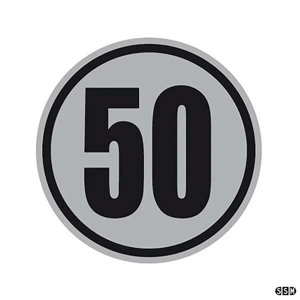 Aufkleber "25 Km/h" Nach StVZO §58 – Reflektierend, 30 Cm, Made In Germany