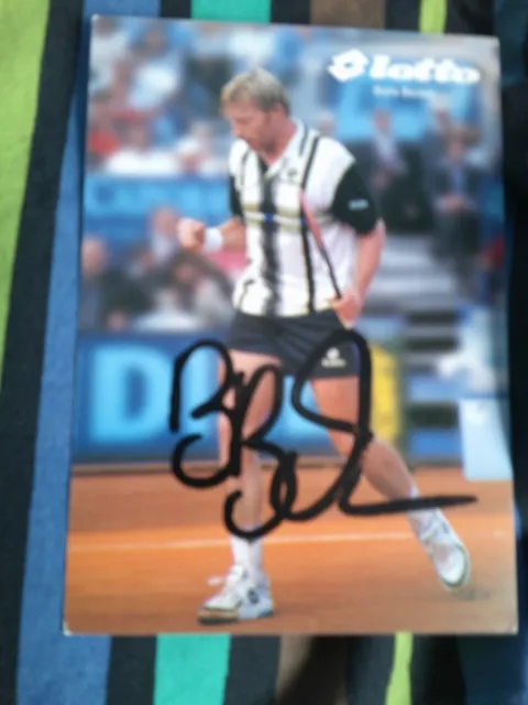 Boris Becker original signierte  Autogrammkarte
