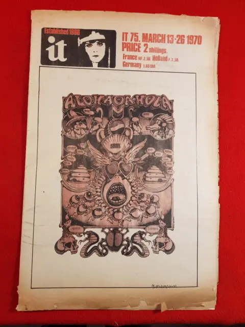 Vintage Newspaper : IT International Times : 13th - 26th March 1970 - No. 75