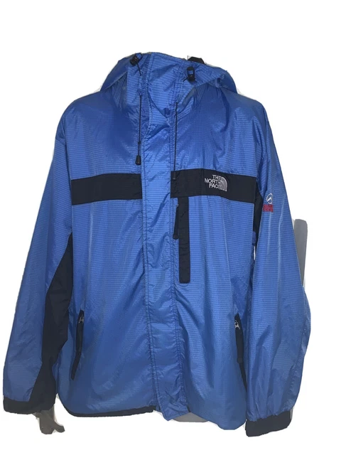 North Face Summit Series Gortex XCR,Blue/Black Hooded Jacket Size XXL