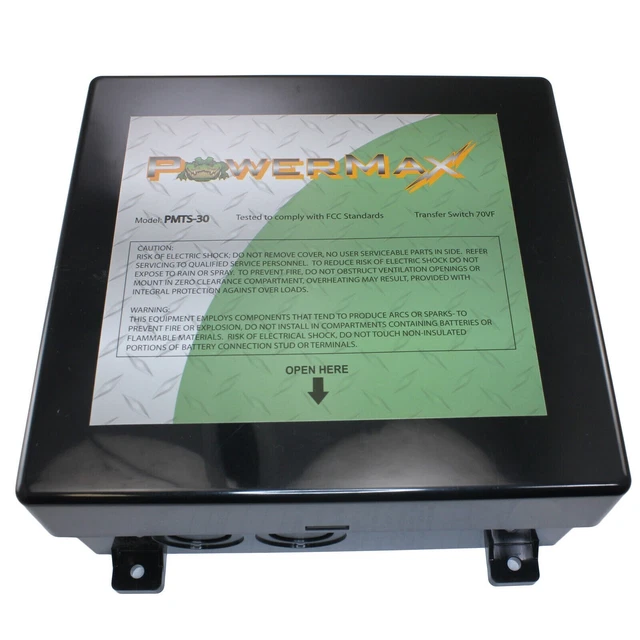 POWERMAX PMTS50 AMP 120 240 VAC RV GENERATOR AUTOMATIC TRANSFER SWITCH