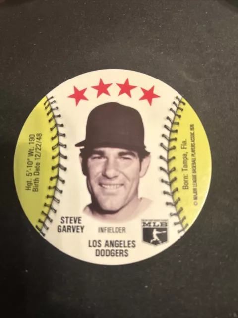 1976 MSA Isaly's Sweet William Discs Steve Garvey Los Angeles Dodgers NmMt