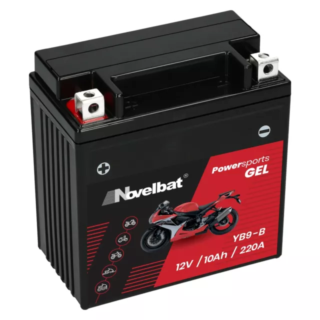 Motorradbatterie Novelbat GEL YB9-B 12V 10Ah Wartungsfrei Top Angebot