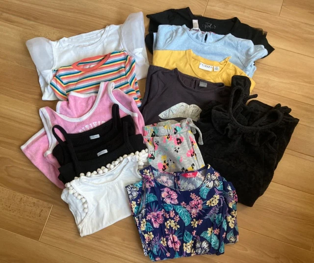 Girls next monsoon George holiday summer bundle t shirt all in one dress age 7-8