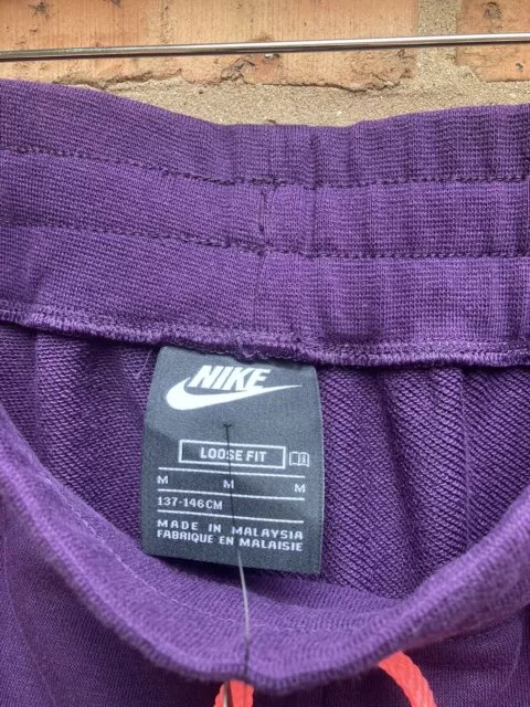 BNWT Nike Girls French Terry High Waist Cropped Bottoms Age 10-12 Years 8