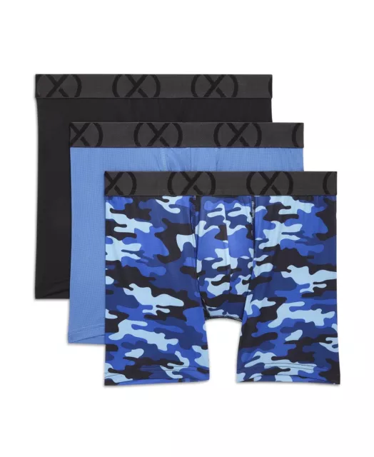 2XIST (X) Sport MESH Mens Underwear Boxer Briefs 3 Pack Polyester/Spandex SMALL