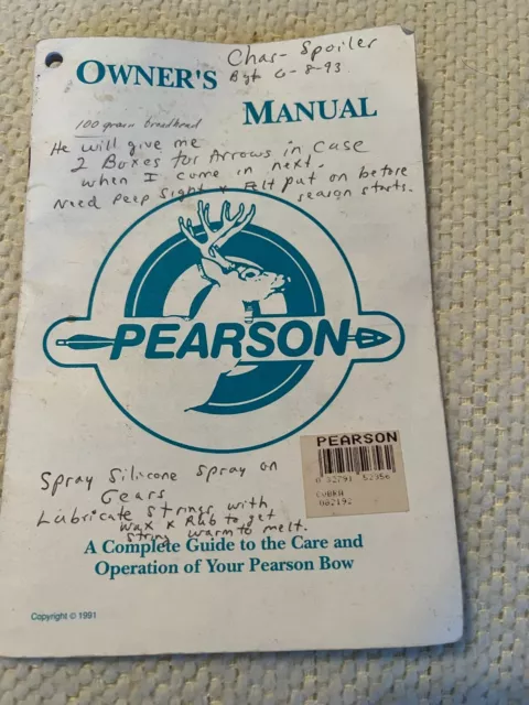 VINTAGE BEN PEARSON Shadow 300 Owners Manual RARE $19.99 - PicClick