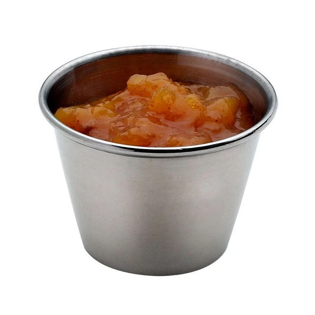 Browne Foodservice 515059 S/S 2.5 Oz. Cocktail Sauce Cup - Dozen