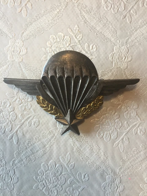 Insigne Militaire Parachutiste Drago Paris – 'Honneur Et Patrie' – 3 Anneaux (années 20)
