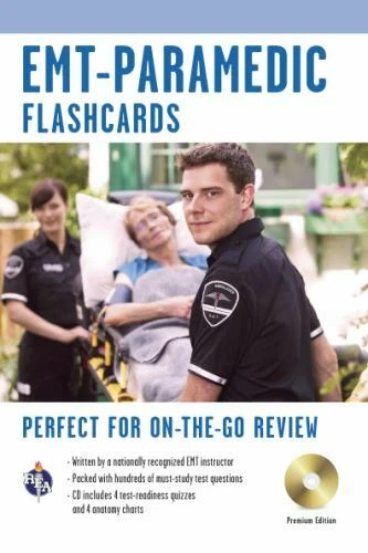 EMT-Paramedic Premium Edition Flashcard Book w/CD (EMT Test Preparation) by Lind