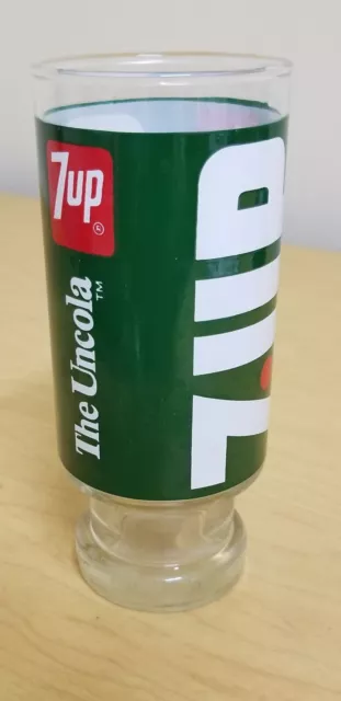 Vintage 1970s 7-Up Soda Cola Drinking Glass Wet & Wild Water Amusement Park