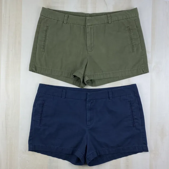 Stylus Womens Size 16 Green Blue Cotton Chino Shorts Mixed Lot Set
