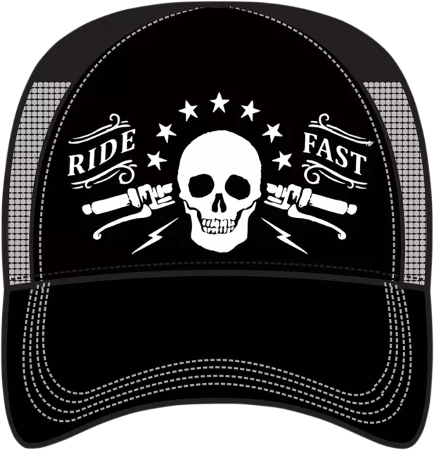 Lethal Threat Men's Ride Fast Hat Black/Grey