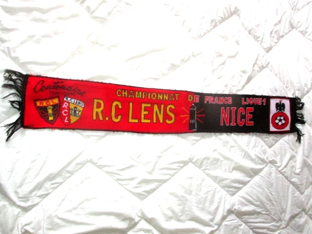 Echarpe Football Rc Lens Coupe D'europe 2002-2003 Milan