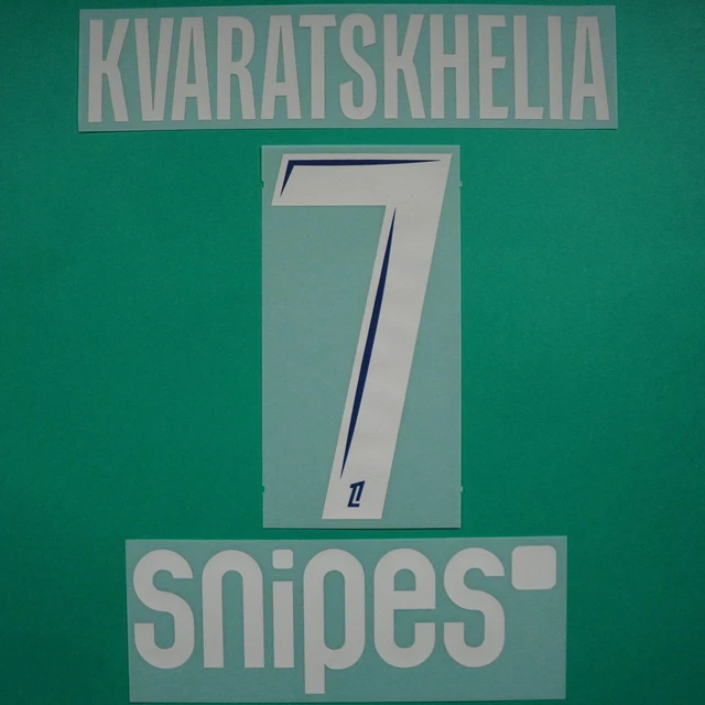 Flocage Officiel Kvaratskhelia N°7 PSG 2024/2025 - Maillot Fourth - Neuf Sans Boîte