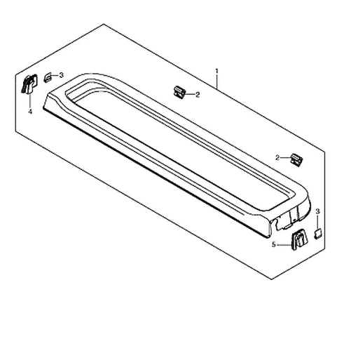 Couvercle Clip Barre De Toit Suzuki Swift - Pièce 78132-68L01, ABS Noir, Remplacement Facile