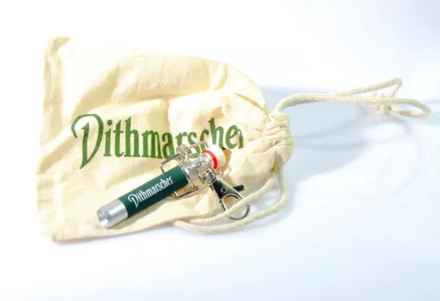 Dithmarscher Pilsener, LED Taschenlampe, Leuchte mit Plop Verschluß als Anhänger