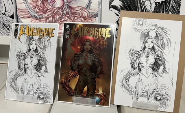 Witchblade 2023 Preview Kickstarter complete Silvestri Set signed by Marc