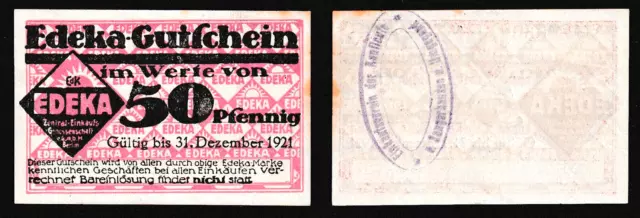 Sangerhausen - Edeka - Einkaufsverein der Kaufleute - 50 Pf. - bis 31.12.1921