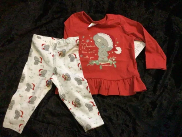 F&F Girls Christmas Tatty Teddy Outfit Age 6-9 months BN