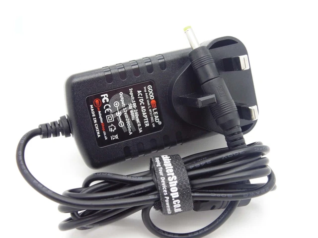 12V 4-Pin AC Adapter For Polaroid LCD-2000 TV - Power Supply Cord And Battery Charger