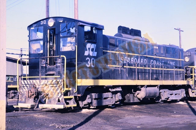Vtg 1970 Train Slide 30 SCL Seaboard Coast Line Railroad X3M061