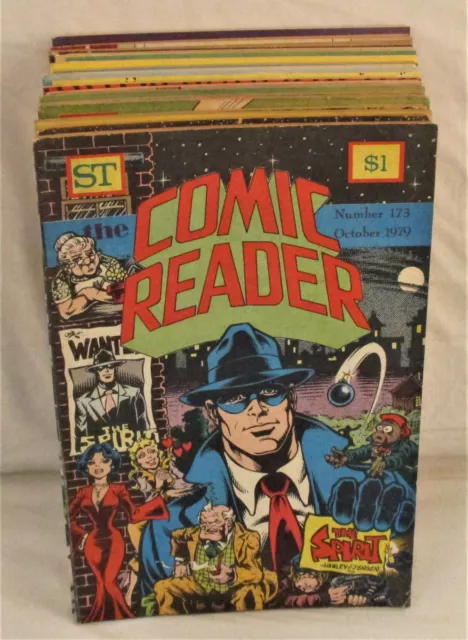 Lot of 19 The Comic Reader Fanzines #173-202 DC Marvel Bronze Age 1979-1982