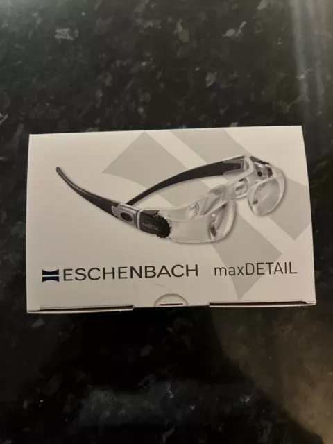 ESCHENBACH glasses type loupe Max detail face lift magnification. NEW