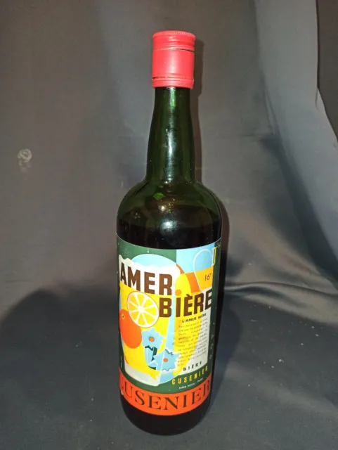 bouteille  cusenier d'amer bière  1950 -60