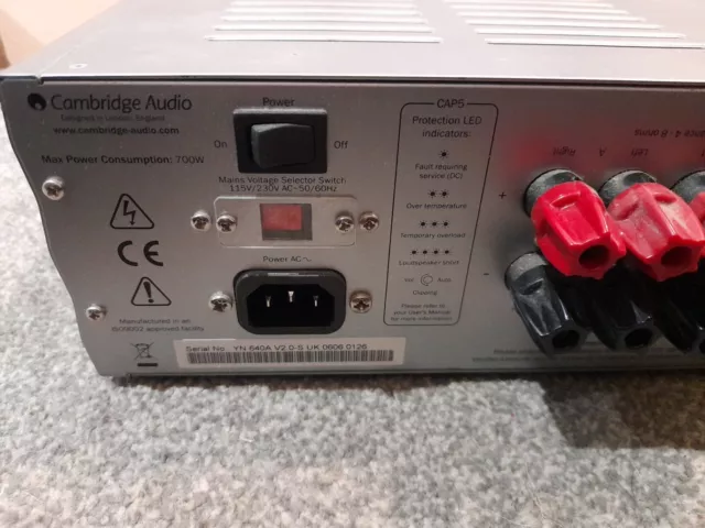 Cambridge Audio Azur 640a Integrated Amp V2.0 bus Ready Incognito Type 1 Ready 3